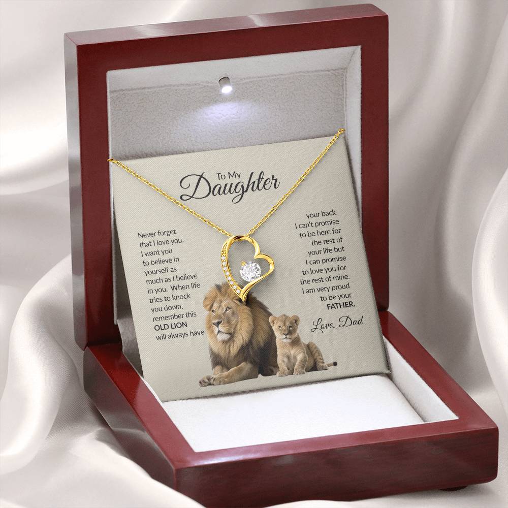 To My Daughter | Never Forget That I Love You | Forever Love Necklace