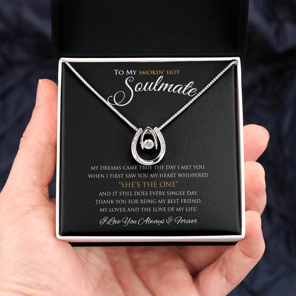 To My Smokin' Hot Wife I My Dreams Came True | Luckily In Love Necklace