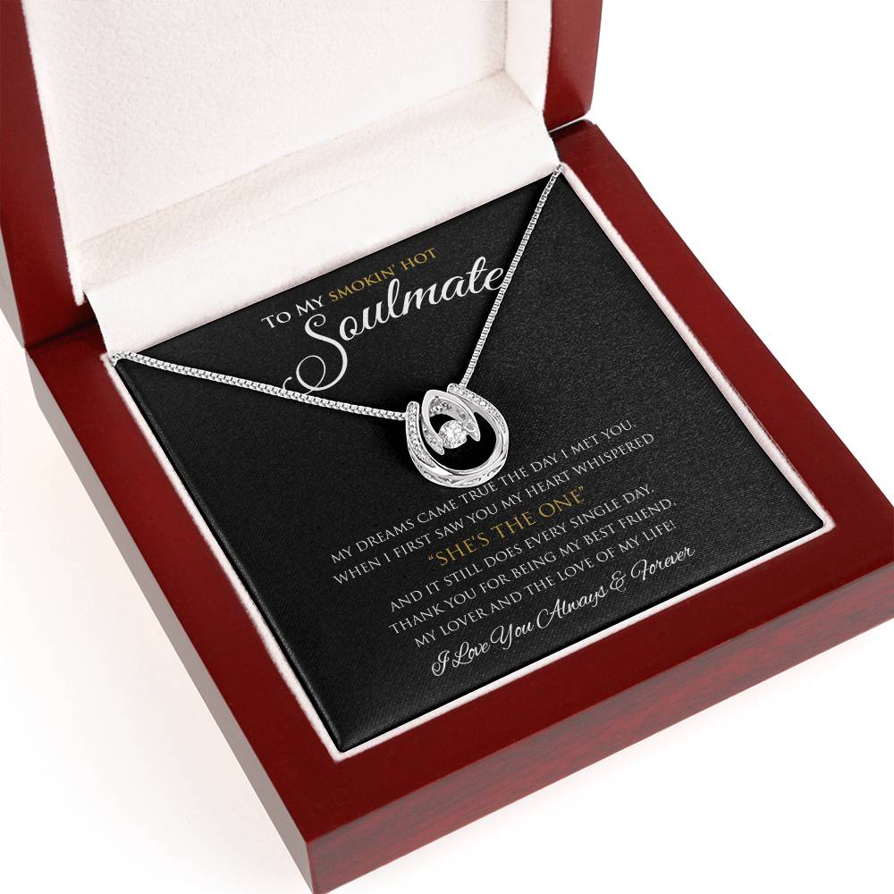 To My Smokin' Hot Wife I My Dreams Came True | Luckily In Love Necklace