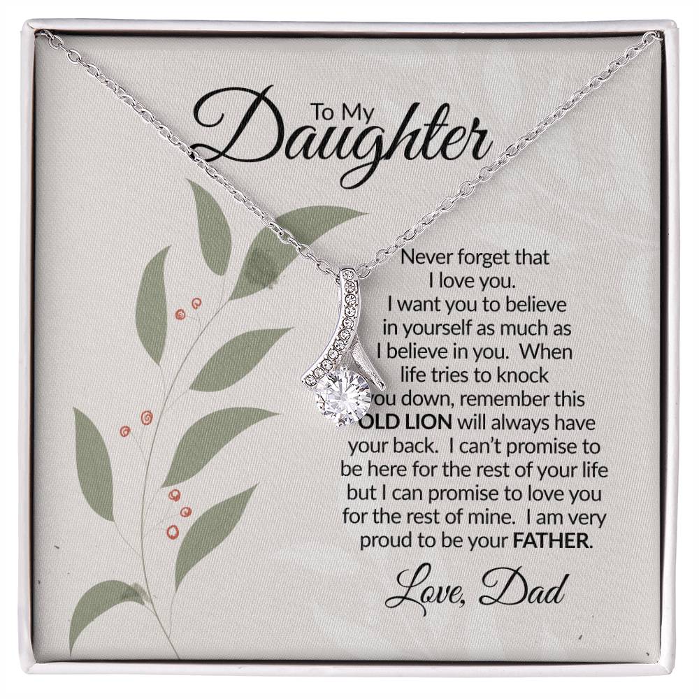 To My Daughter | Never Forget | Alluring Beauty Necklace