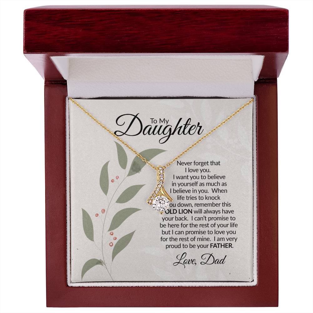 To My Daughter | Never Forget | Alluring Beauty Necklace