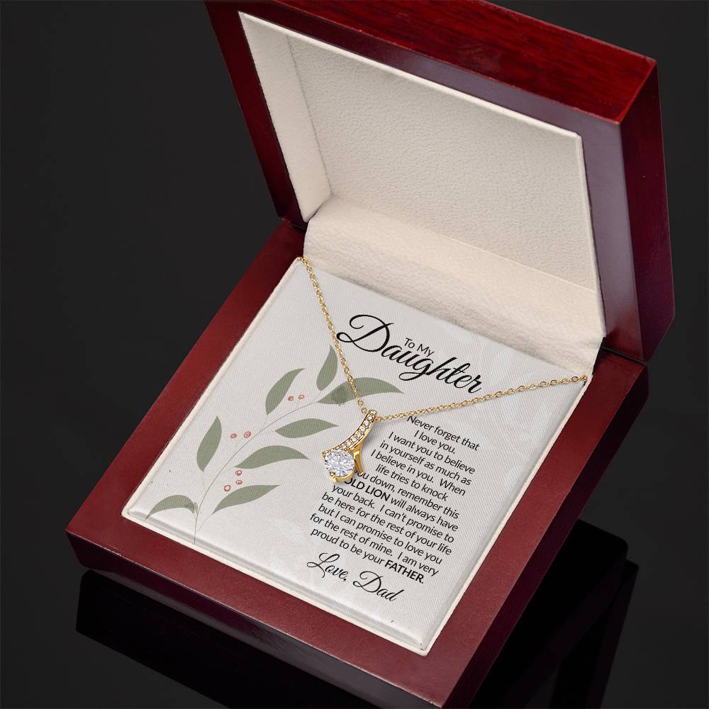 To My Daughter | Never Forget | Alluring Beauty Necklace