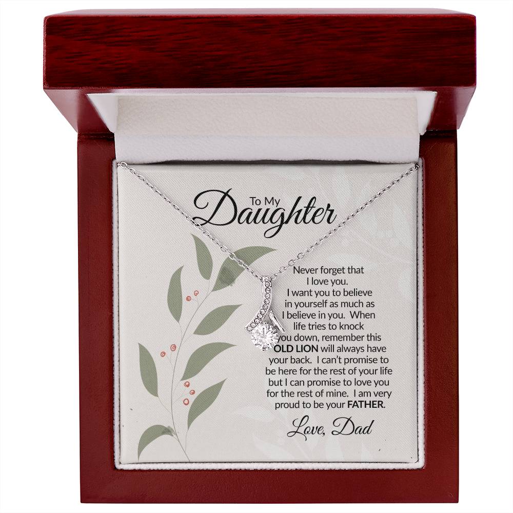 To My Daughter | Never Forget | Alluring Beauty Necklace