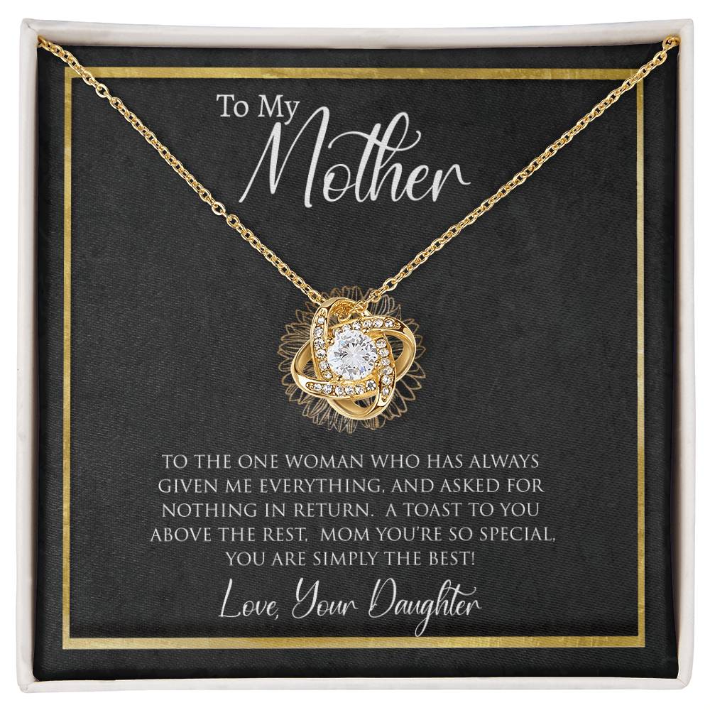 To My Mother | The One Woman | Love Knot Necklace
