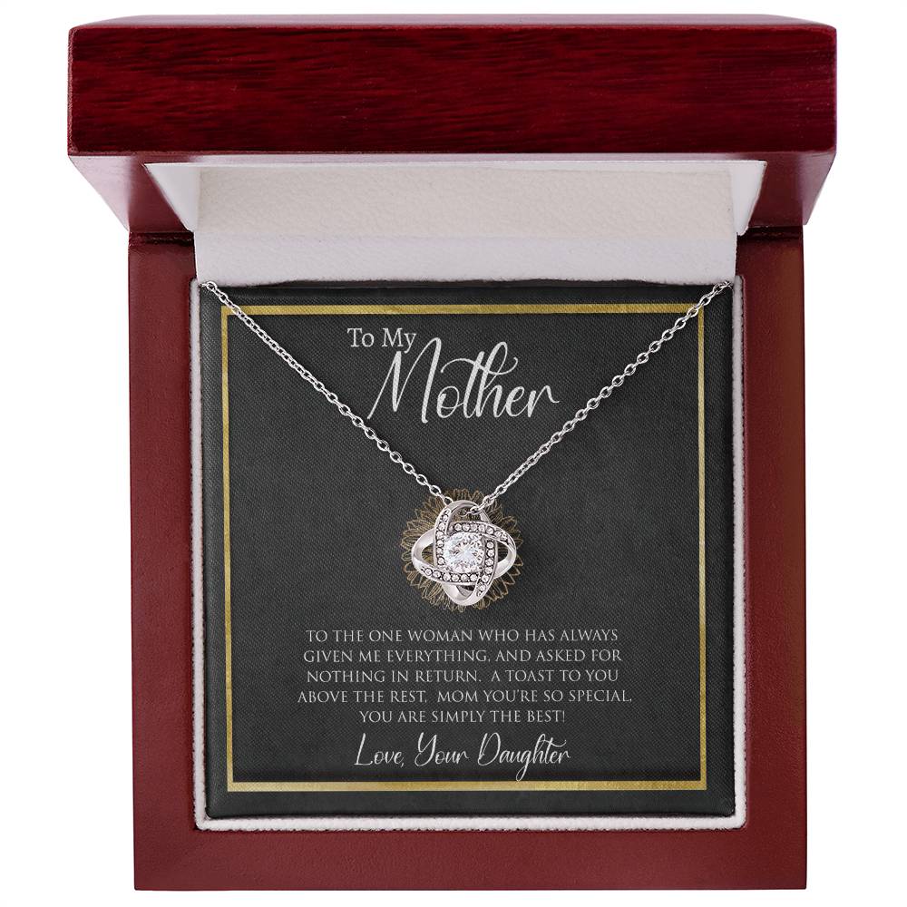 To My Mother | The One Woman | Love Knot Necklace