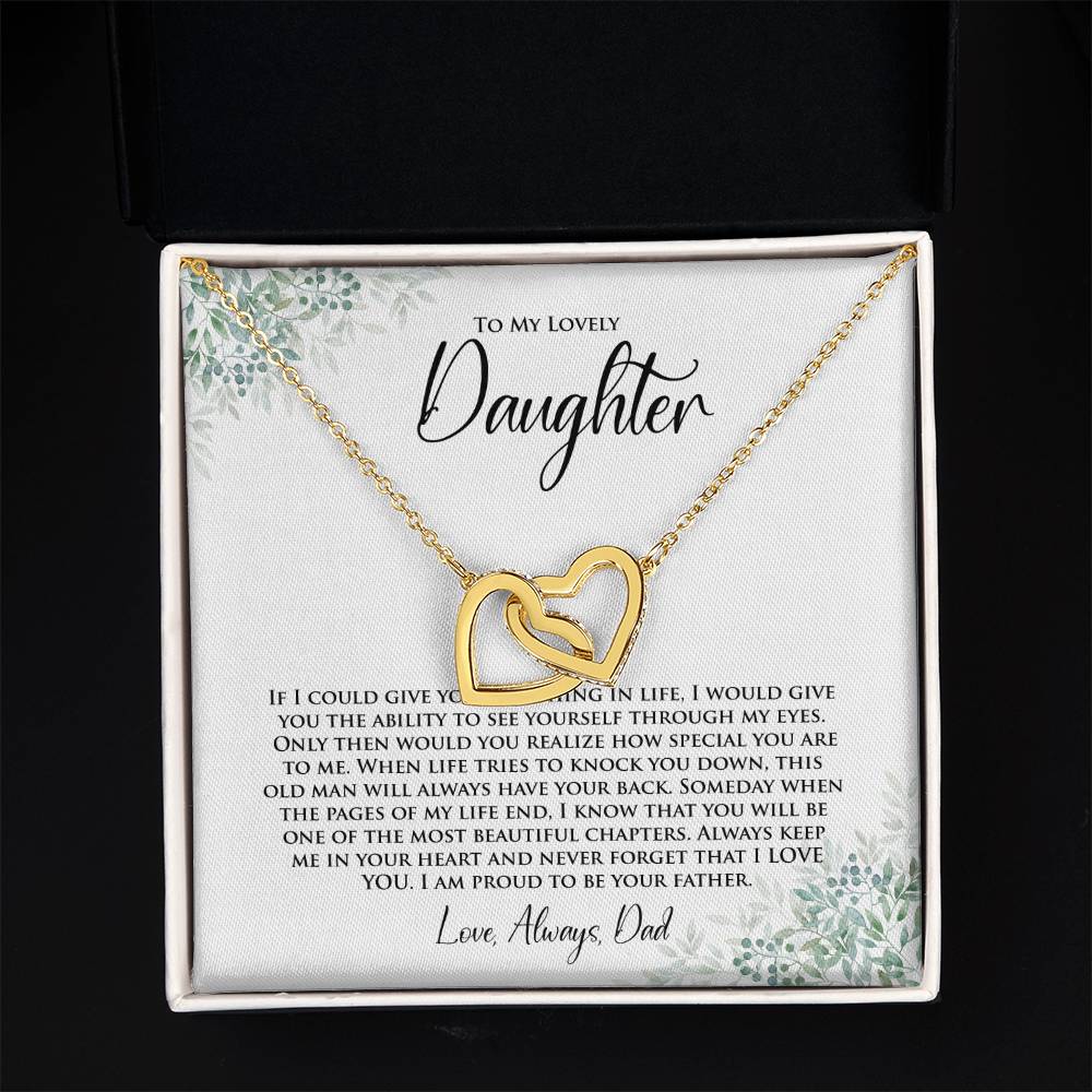 Daughter | One Thing In Life | Interlocking Hearts Necklace