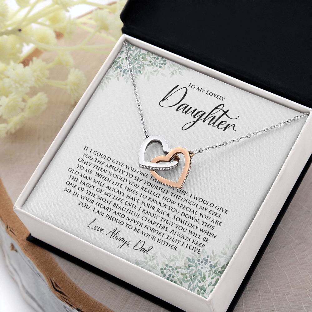 Daughter | One Thing In Life | Interlocking Hearts Necklace