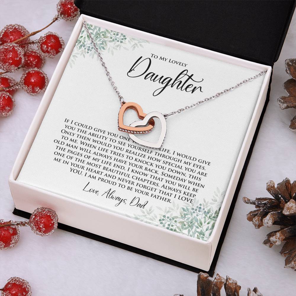Daughter | One Thing In Life | Interlocking Hearts Necklace