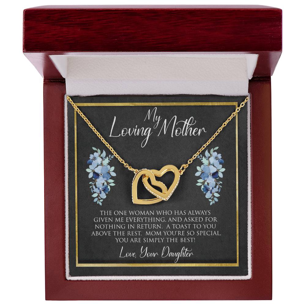 My Loving Mother | The One Woman | Interlocking Hearts Necklace