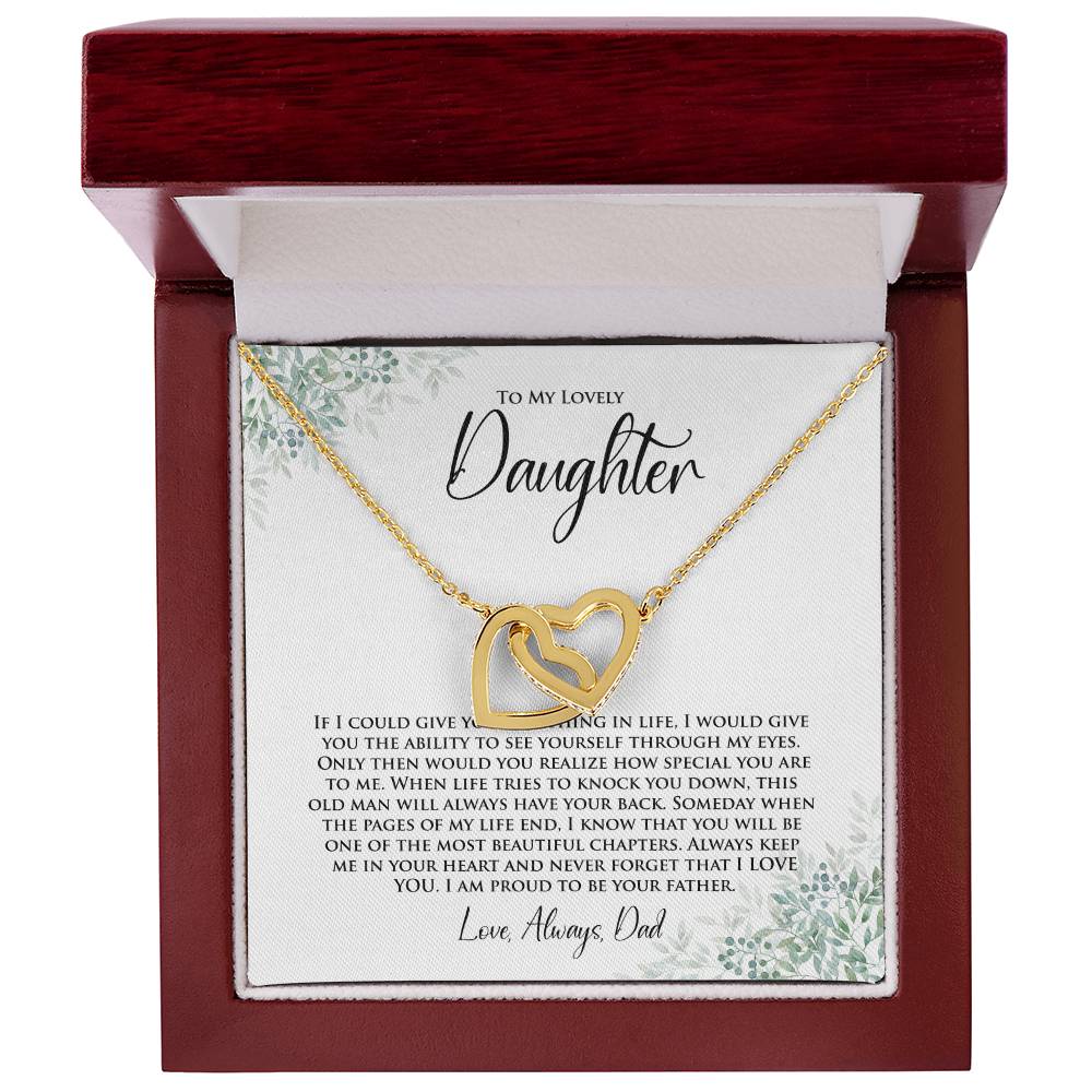 Daughter | One Thing In Life | Interlocking Hearts Necklace