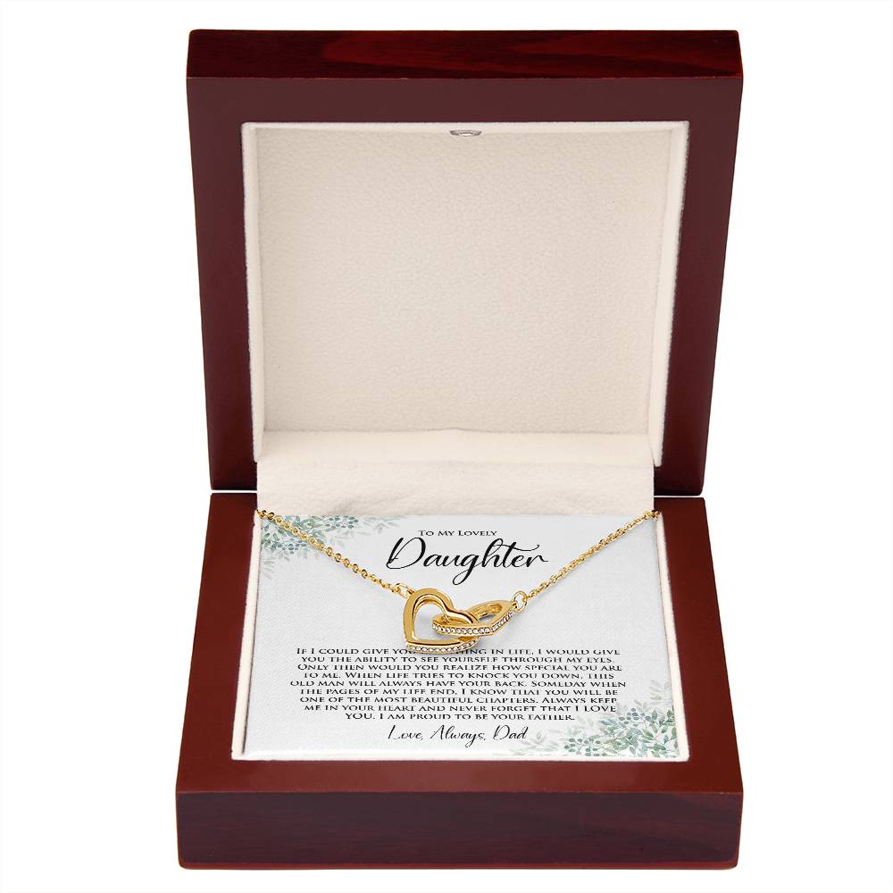 Daughter | One Thing In Life | Interlocking Hearts Necklace