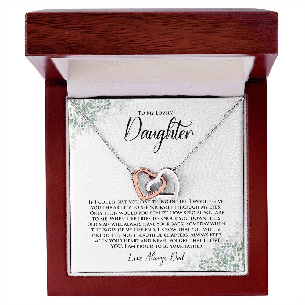 Daughter | One Thing In Life | Interlocking Hearts Necklace