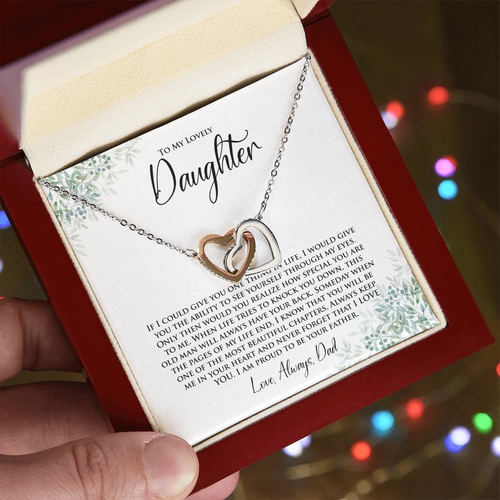 Daughter | One Thing In Life | Interlocking Hearts Necklace