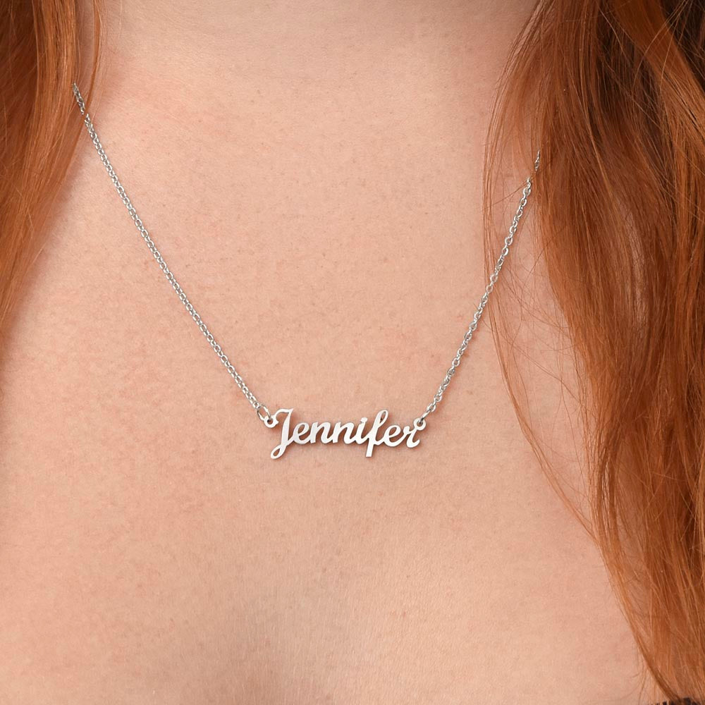 To My Soulmate | I May Not Be Your First Love | Custom Name Necklace