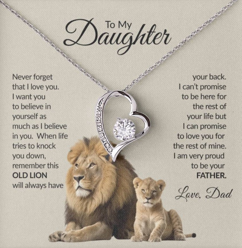 To My Daughter | Never Forget That I Love You | Forever Love Necklace