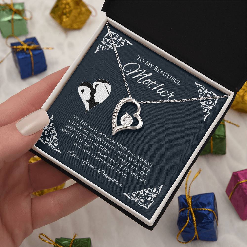 To My Beautiful Mother | To The One Woman | Forever Love Necklace