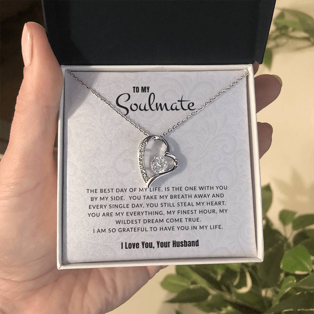 To My Soulmate I The Best Day Of My Life | Eternal Love Necklace