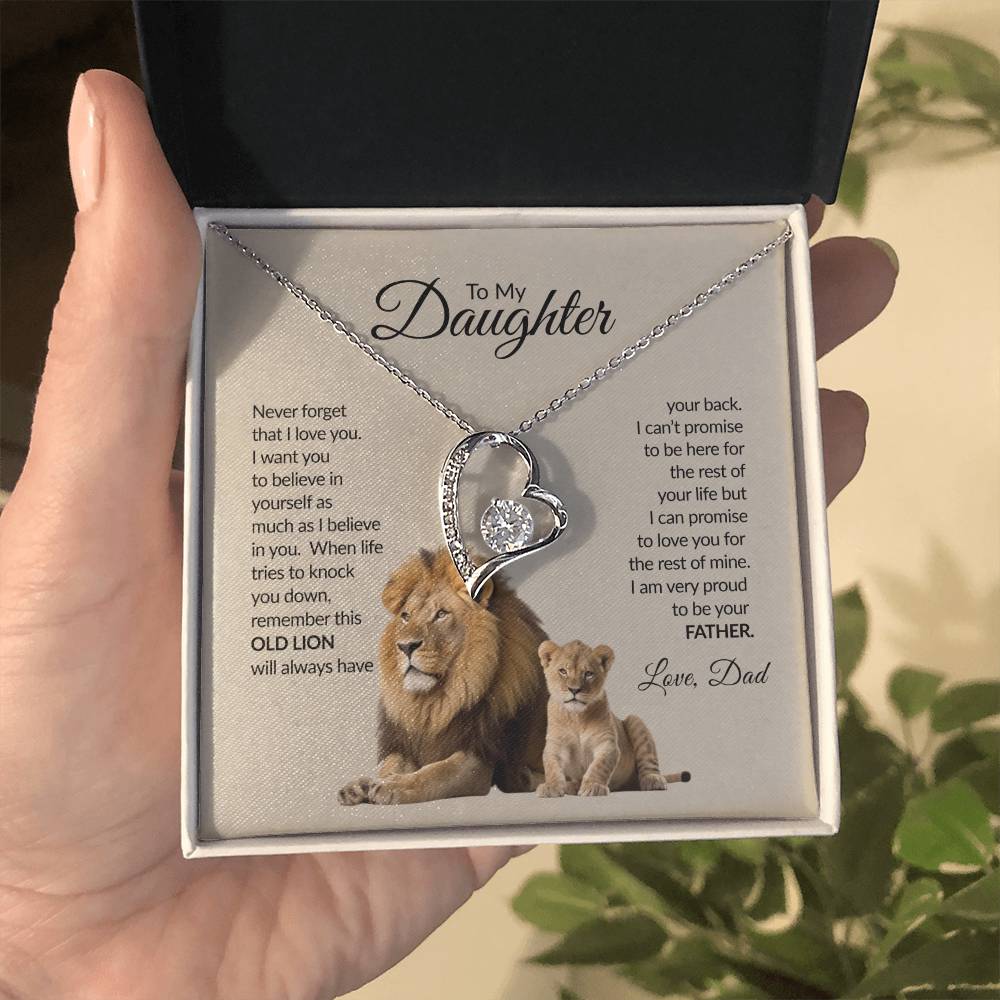 To My Daughter | Never Forget That I Love You | Forever Love Necklace