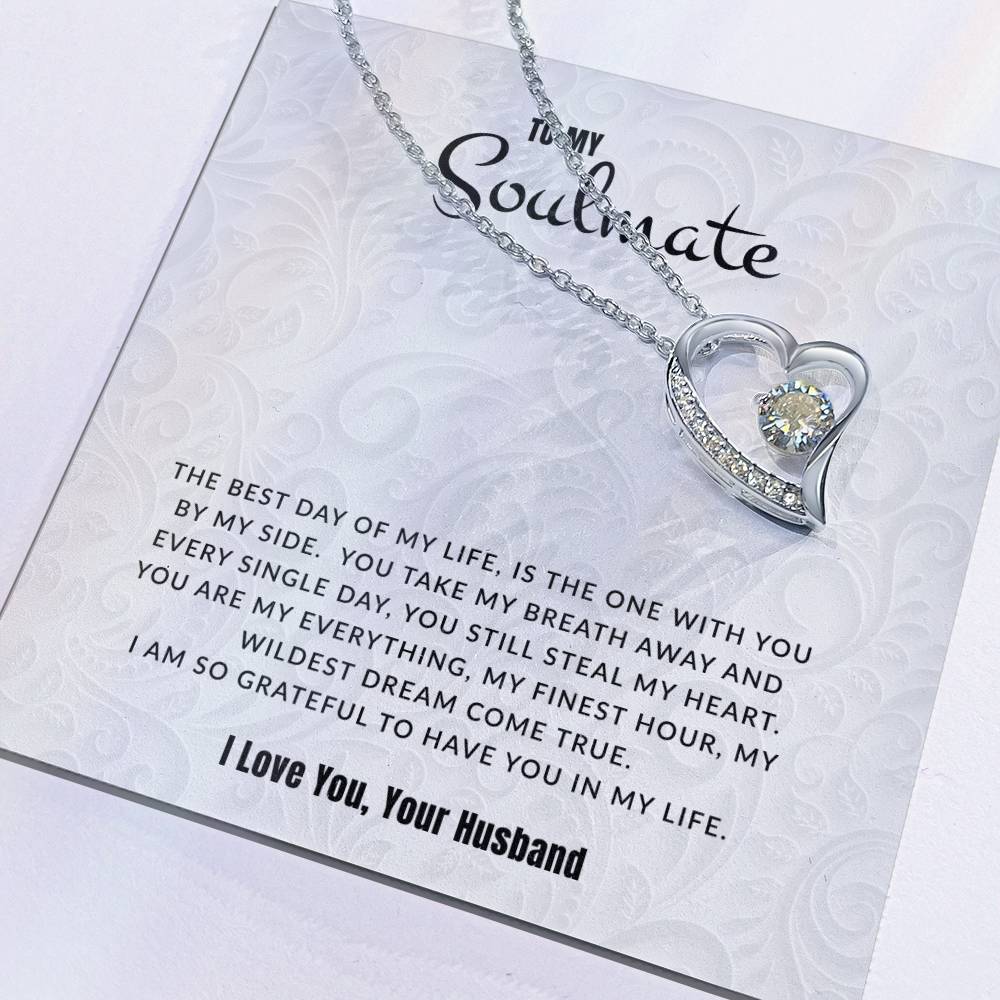 To My Soulmate I The Best Day Of My Life | Eternal Love Necklace