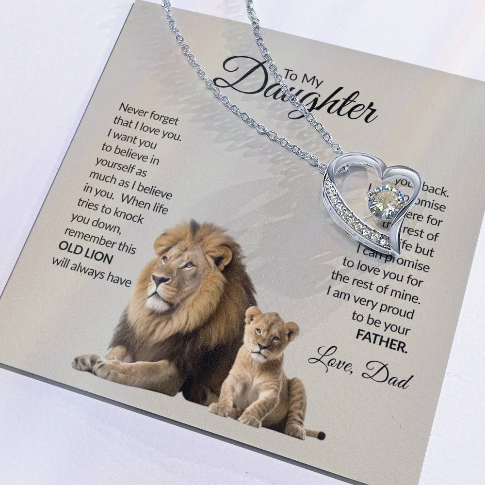 To My Daughter | Never Forget That I Love You | Forever Love Necklace