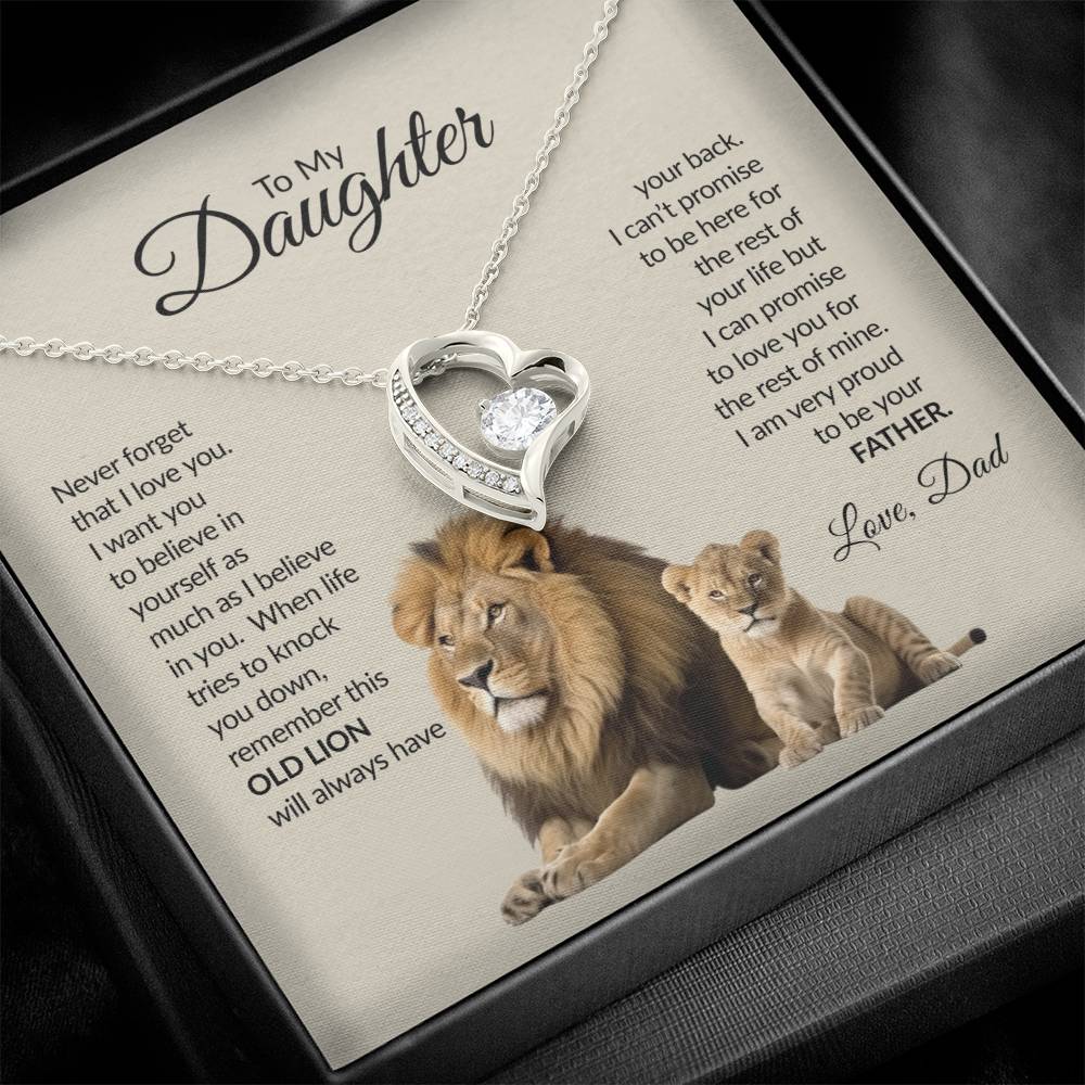 To My Daughter | Never Forget That I Love You | Forever Love Necklace