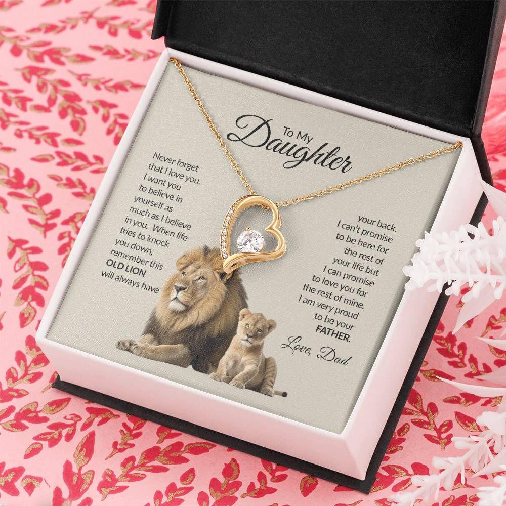 To My Daughter | Never Forget That I Love You | Forever Love Necklace