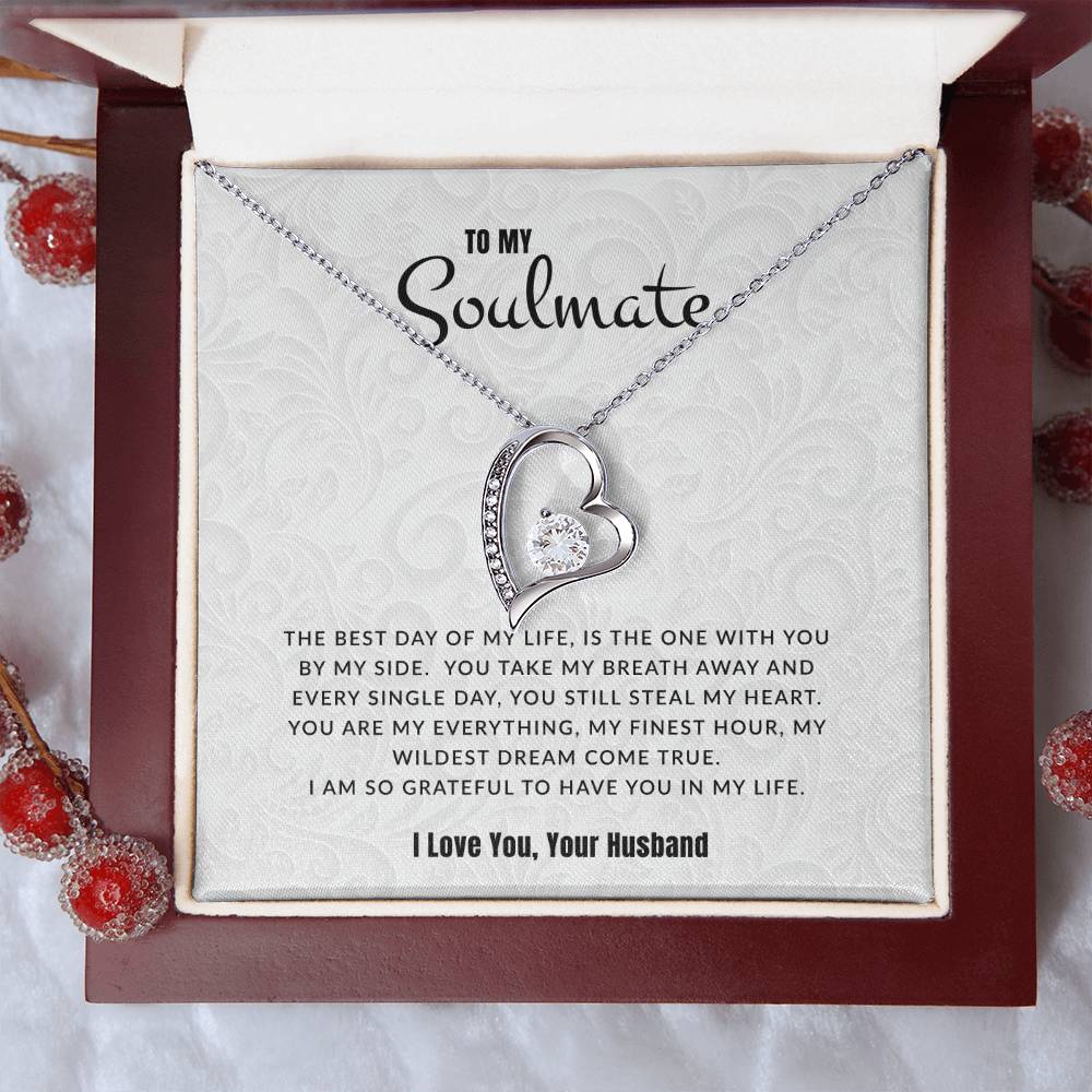 To My Soulmate I The Best Day Of My Life | Eternal Love Necklace