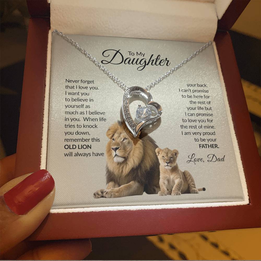 To My Daughter | Never Forget That I Love You | Forever Love Necklace