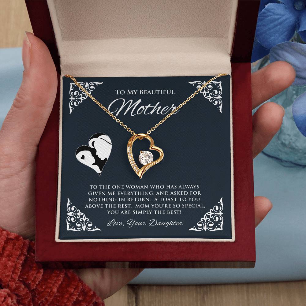 To My Beautiful Mother | To The One Woman | Forever Love Necklace