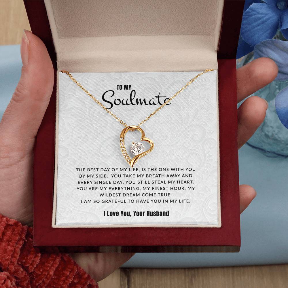 To My Soulmate I The Best Day Of My Life | Eternal Love Necklace