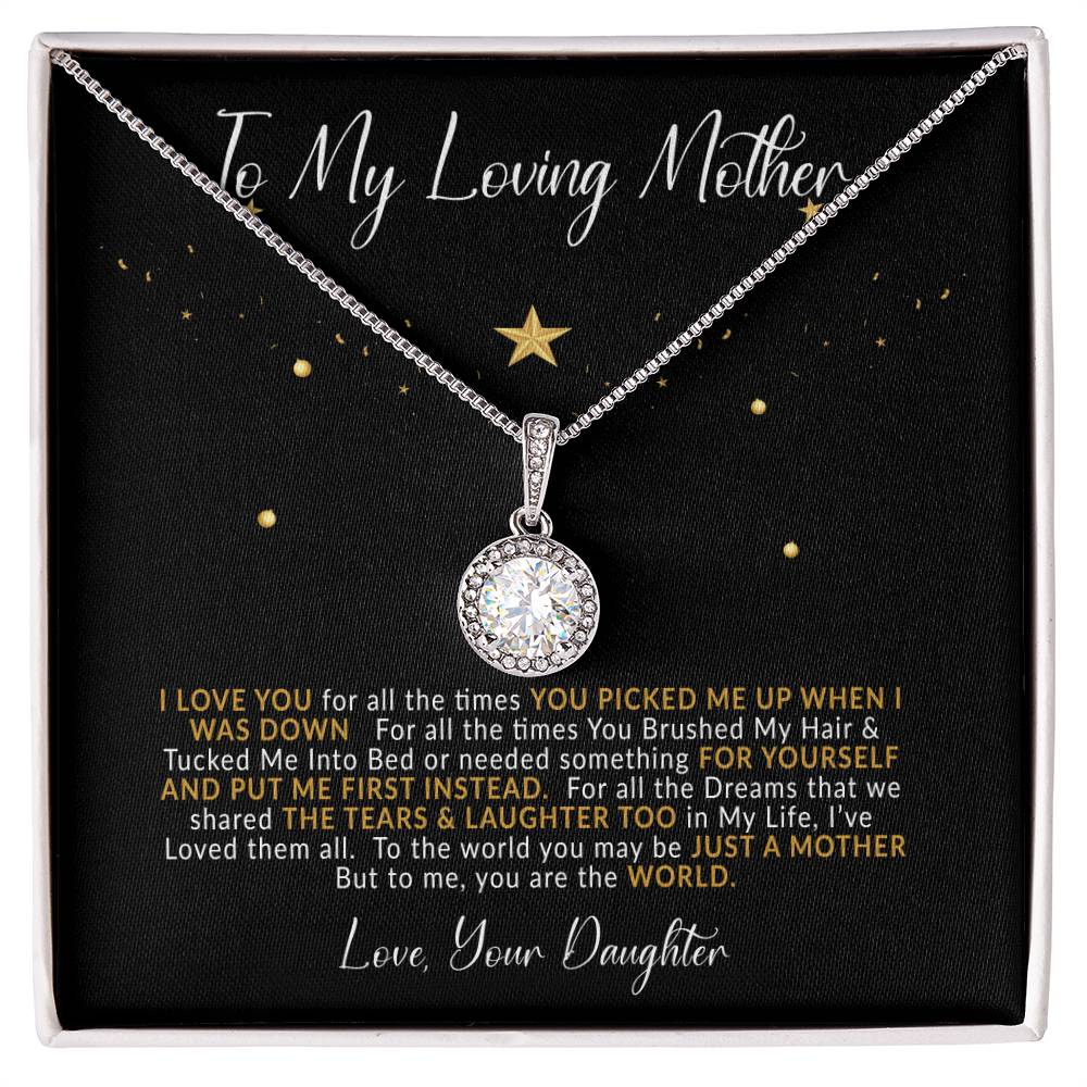 To My Loving Mother | I Love You | Eternal Hope Necklace