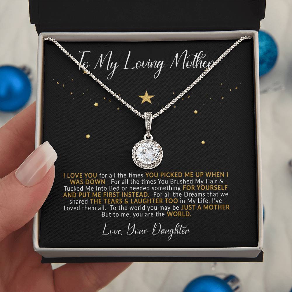 To My Loving Mother | I Love You | Eternal Hope Necklace