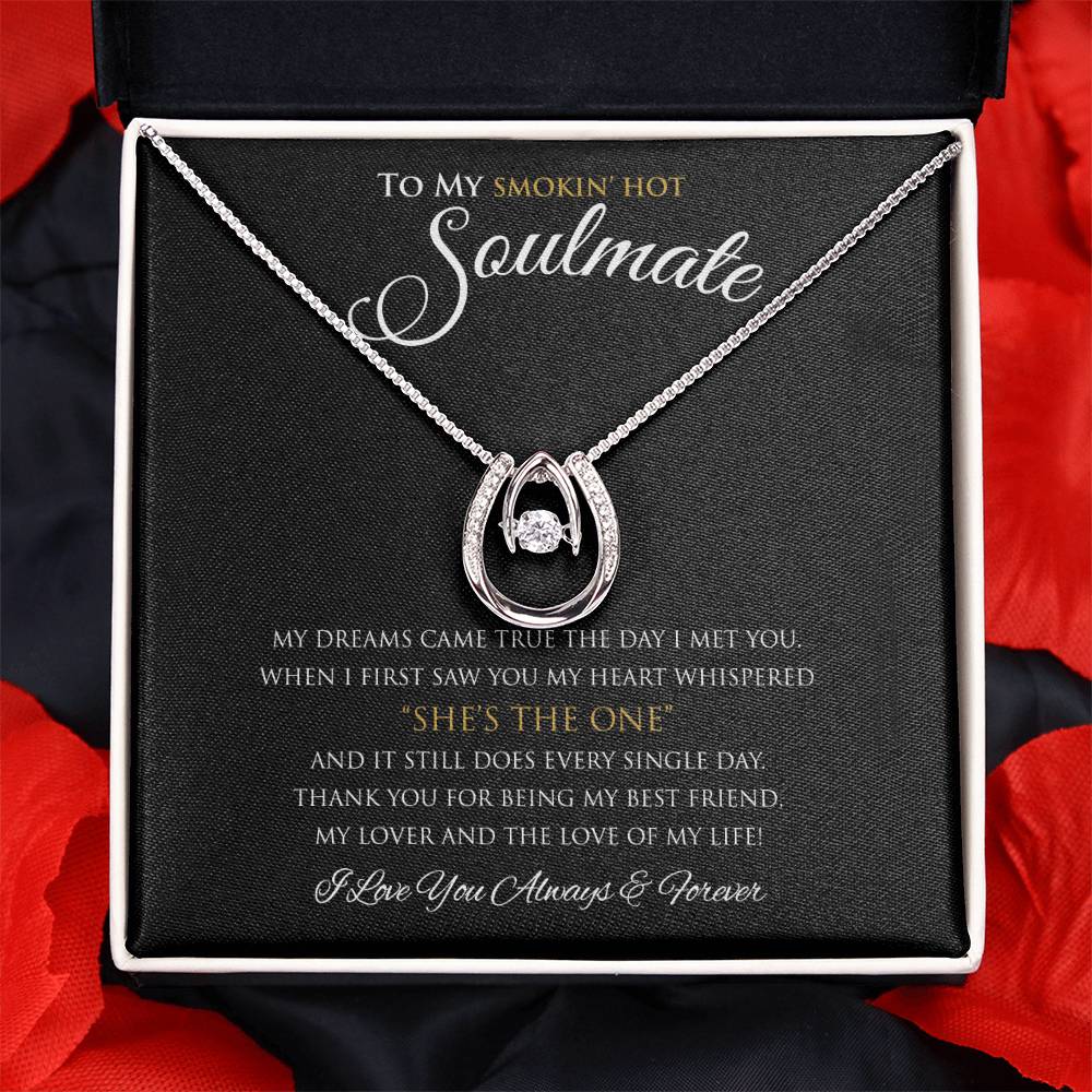 To My Smokin' Hot Wife I My Dreams Came True | Luckily In Love Necklace