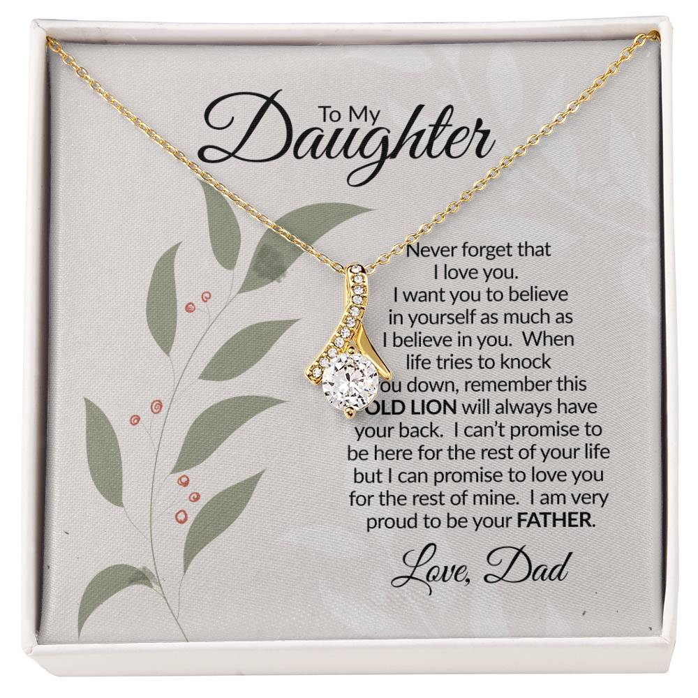 To My Daughter | Never Forget | Alluring Beauty Necklace