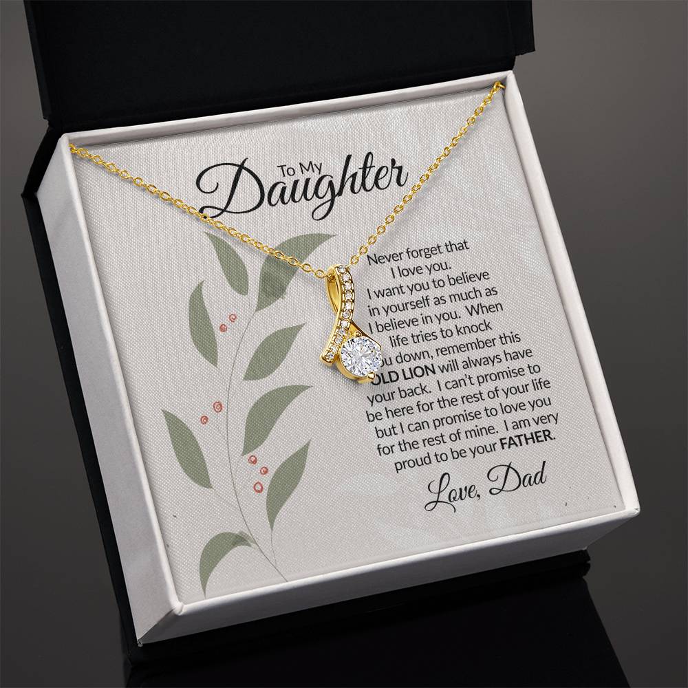 To My Daughter | Never Forget | Alluring Beauty Necklace