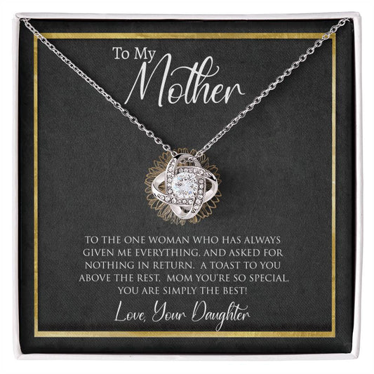 To My Mother | The One Woman | Love Knot Necklace