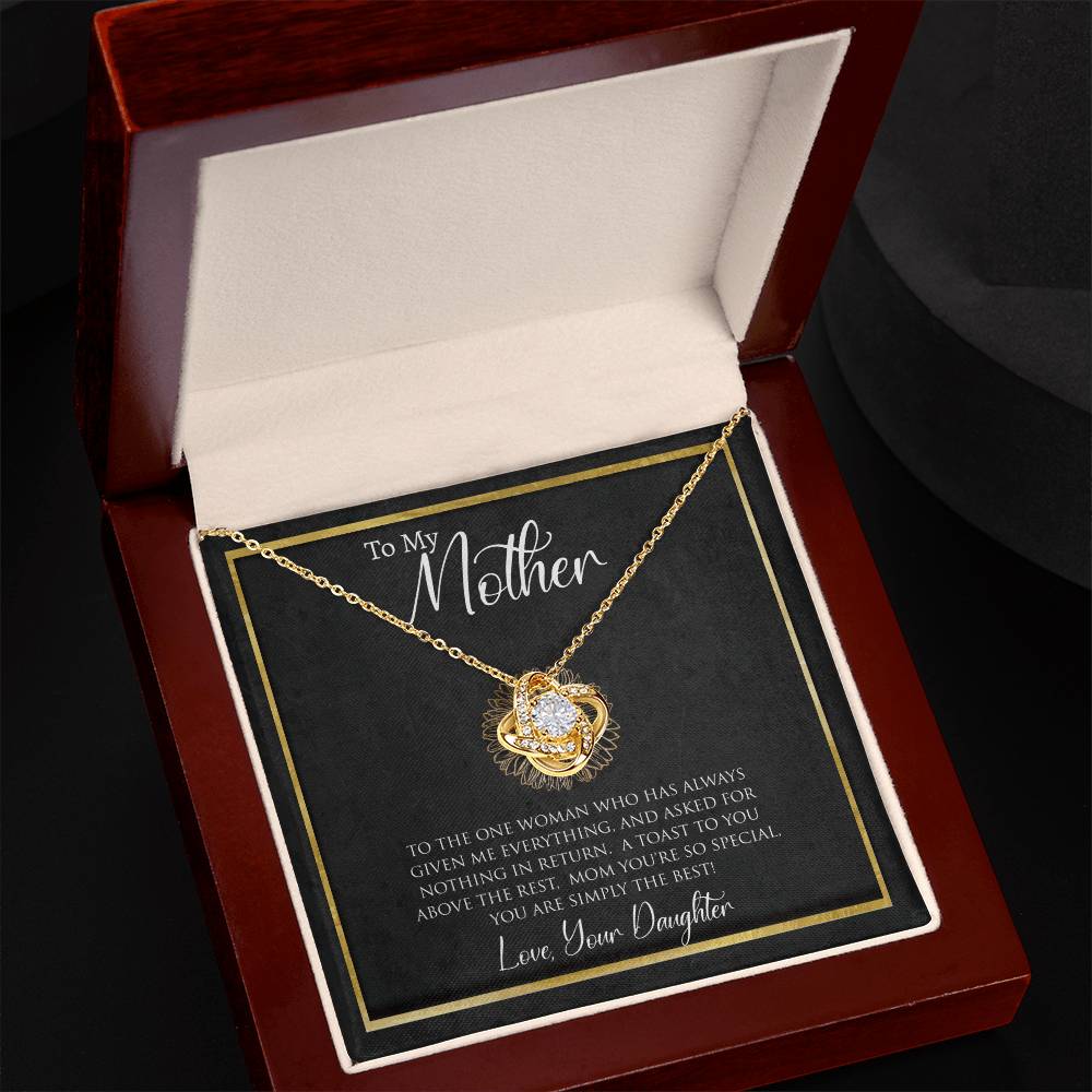 To My Mother | The One Woman | Love Knot Necklace