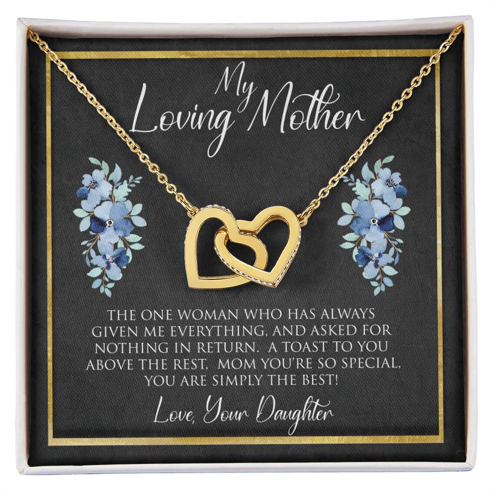 My Loving Mother | The One Woman | Interlocking Hearts Necklace