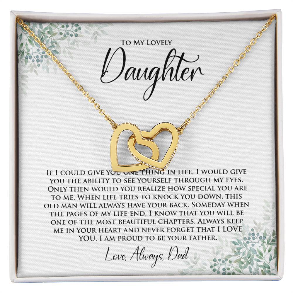 Daughter | One Thing In Life | Interlocking Hearts Necklace