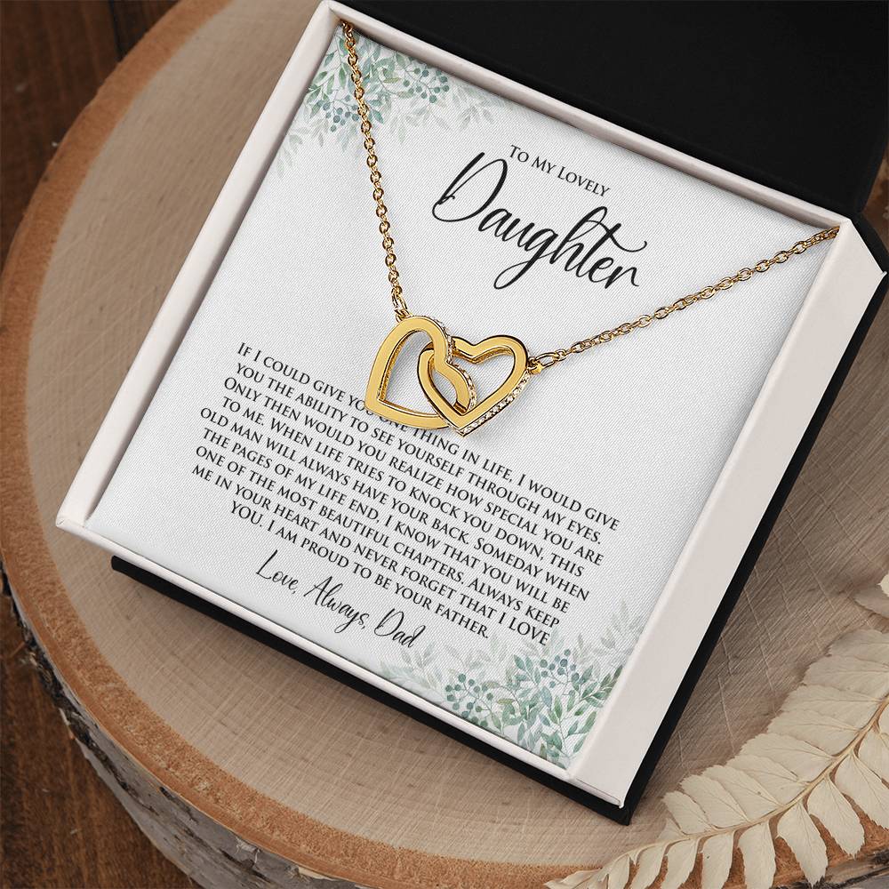 Daughter | One Thing In Life | Interlocking Hearts Necklace