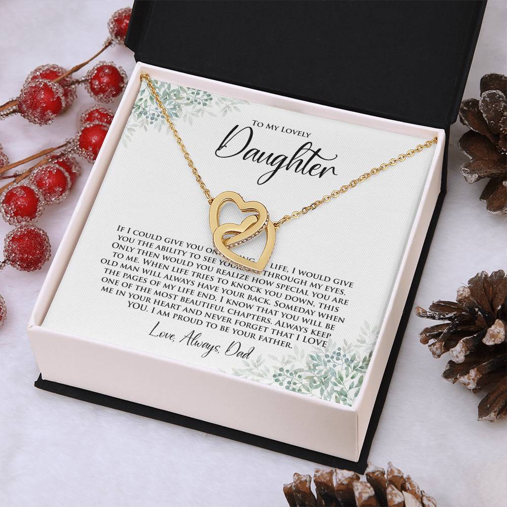 Daughter | One Thing In Life | Interlocking Hearts Necklace