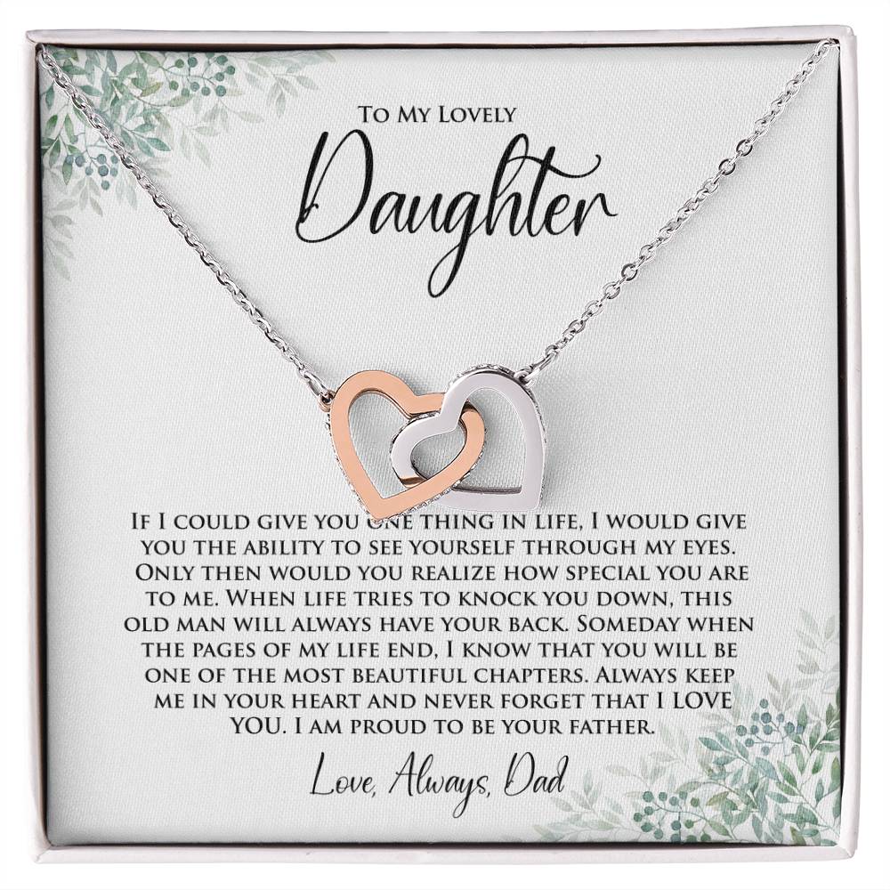 Daughter | One Thing In Life | Interlocking Hearts Necklace