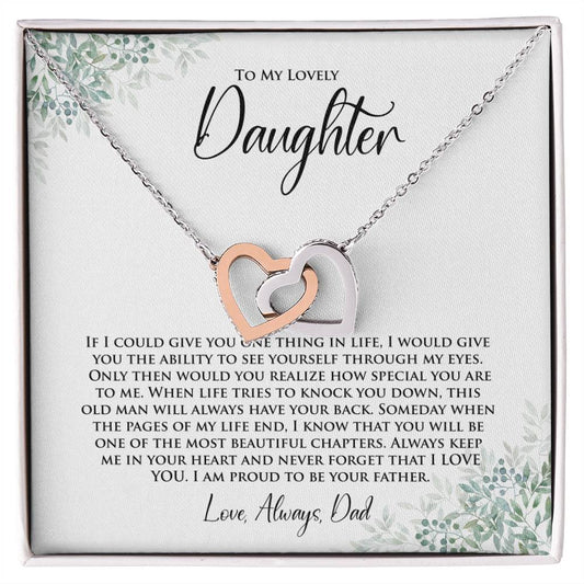 Daughter | One Thing In Life | Interlocking Hearts Necklace