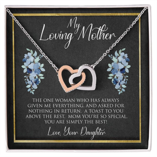 My Loving Mother | The One Woman | Interlocking Hearts Necklace