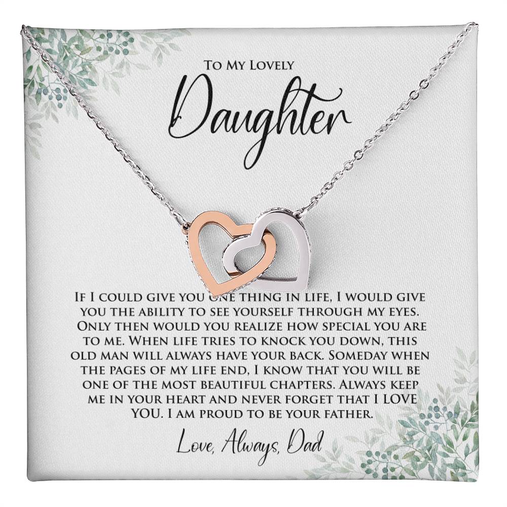 Daughter | One Thing In Life | Interlocking Hearts Necklace