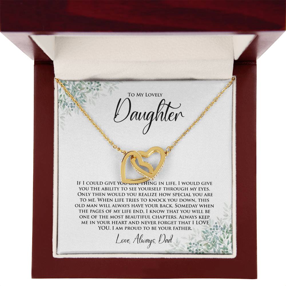 Daughter | One Thing In Life | Interlocking Hearts Necklace