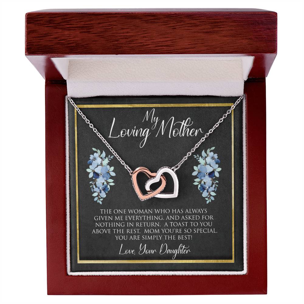 My Loving Mother | The One Woman | Interlocking Hearts Necklace