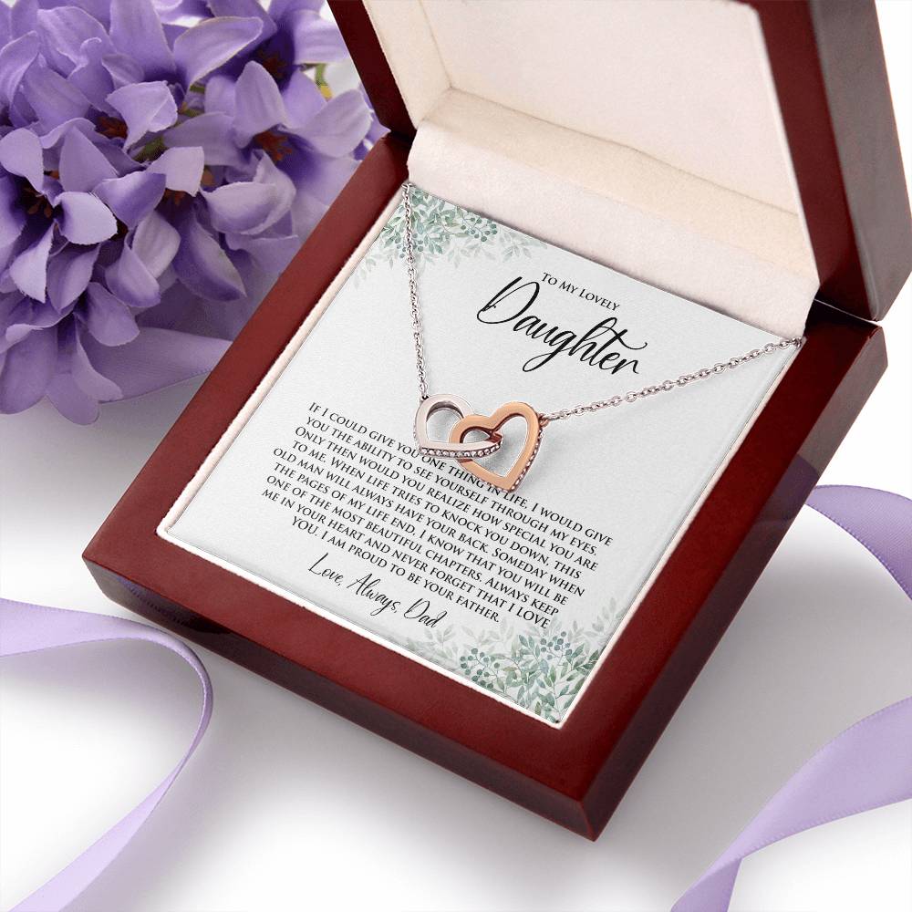 Daughter | One Thing In Life | Interlocking Hearts Necklace