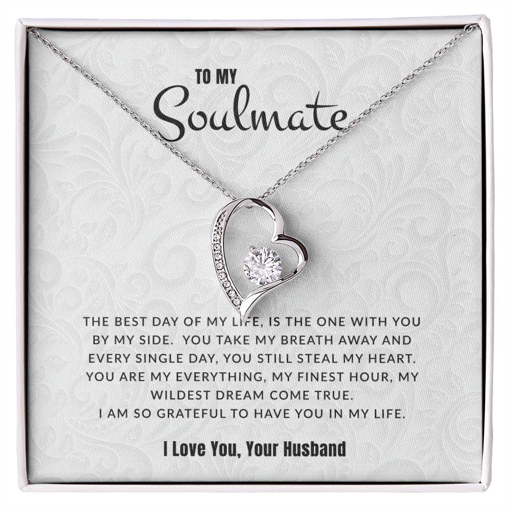 To My Soulmate I The Best Day Of My Life | Eternal Love Necklace