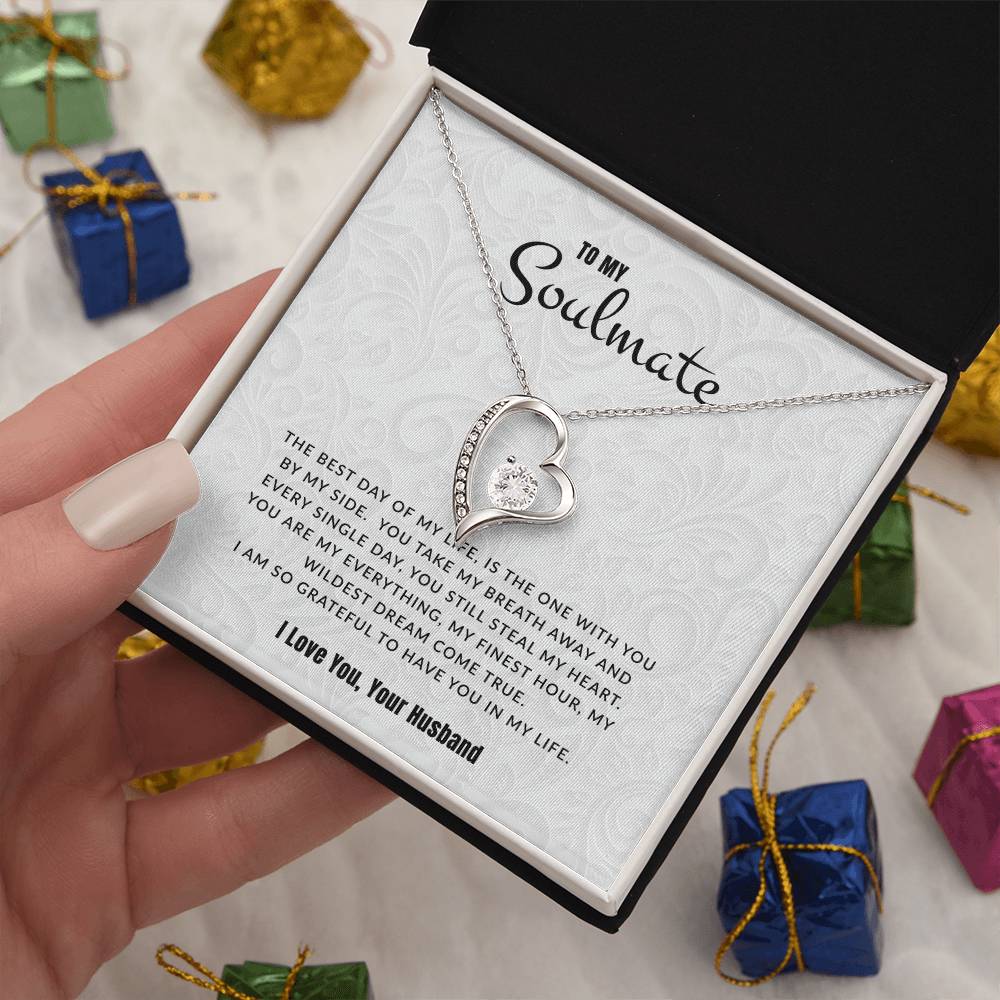 To My Soulmate I The Best Day Of My Life | Eternal Love Necklace